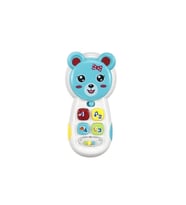 Zeytoys ZEY2023 Müzikli Telefon,Oyuncak Müzikli Işıklı Aynalı Telefon (Mavi)