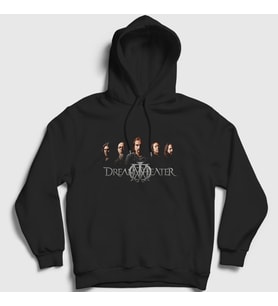 Presmono Unisex Siyah Band Dream Theater Kapüşonlu Sweatshirt 143560tt