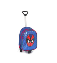Çekçekli Mavi Parlak Dikişli Spiderman Baskılı Anaokulu Çantası - Örümcek Adam Kreş Çantası (Karışık)
