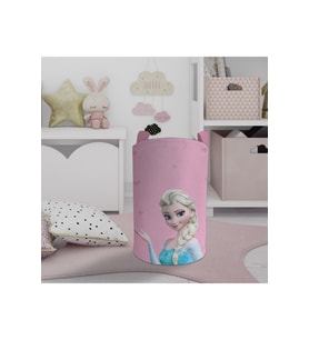 MEKTA HOME BEBEK VE ÇOCUK ODASI Pembe Elsa Desenli Oyuncak Sepeti