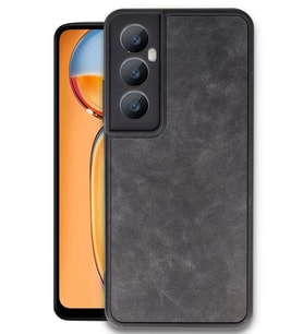 Newface Realme C65 Kılıf Aras Deri Kapak - Siyah