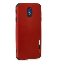 Newface Samsung Galaxy J7 Pro / J730 Kılıf Loop Deri Silikon - Kırmızı