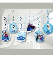 6 lı Tavan Süsü Frozen Sarkıt Süs Kağıt-