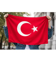 30x45 cm Asılabilir Türk Bayrağı – Alpaka Kumaş, İç & Dış Mekan Kullanımına Uygun (Kırmızı-Beyaz)