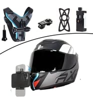 Motorsiklet Kask Önü Takılan Telefon Tutucu Aksiyon Kamerası Takılabilen Aparat (5343)