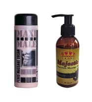 Maxmale 200 ml. Penis Bakım Kremi + Erotik Çikolata Aromalı Masaj Yağı