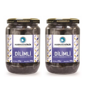 Marmarabirlik Dilimli Siyah Zeytin 350 gr x 2 Adet
