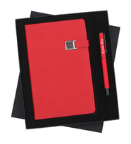 İsme Özel Exlucive Defter ve Roller Kalem Seti Tasarım Kutulu - Renk Seçenekli (Kırmızı)