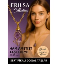 Sertifikalı Tel Sargılı Gold Renkli Doğal Ham Ametist Taşı Kolye – Zihinsel Denge ve Arınma Taşı (Çok Renkli)