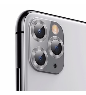 Logis Apple İphone 13 Pro Max Renkli Kamera Lens Koruma Camı 3'lü (Gümüş)