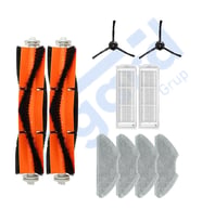 Xiaomi Mop 2 Pro (MJST1SHW) -Mop 2 Lite Uyumlu 2 Ana Fırça 2 Yan Fırça 2 Filtre 4 Mop PKT-iasgf0000389
