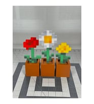 Minecraft Dekoratif Çiçekler 3 ADET