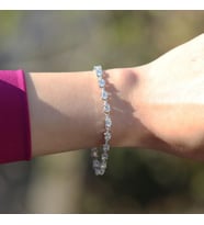 Sıra Taşlı Su Yolu Sky Diamond Gümüş Bileklik