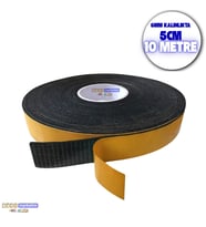 Kauçuk Sünger Bant Isı Ses Titreşim Kesici Bant 6mm Kalın 5cm X 10mt