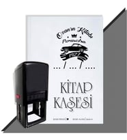 Kişiye Özel Klasik Otomobil Porsche Tarihli Otomatik Kitap Kaşesi (Siyah)