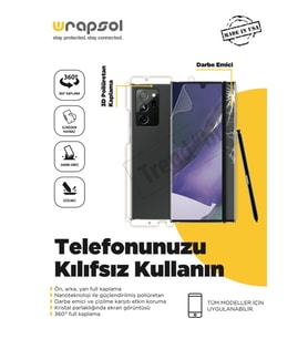 Xiaomi Poco X3 Pro 360 ° Full Body Ekran Koruyucu Kaplama Ön Arka Yan Darbe Emici Poliüretan Film