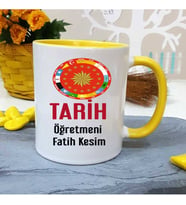 Tarih Öğretmenine Özel Öğretmenler Günü Hediyesi Kişiye Özel Kupa Bardak