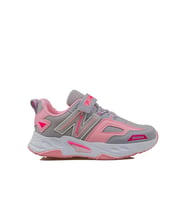 Trend Adımlar Pembe Renkli Dokulu Unisex Çocuk New Force Spor Ayakkabı