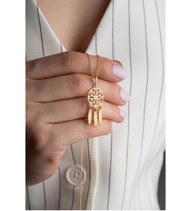 Saklı Takı 925 Ayar Gold Rüya Gümüş Kolye