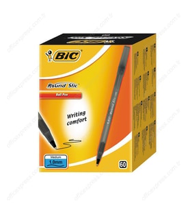 Bic Round Stic Tükenmez Kalem Siyah 60'lı Paket Ücretsiz Kargo