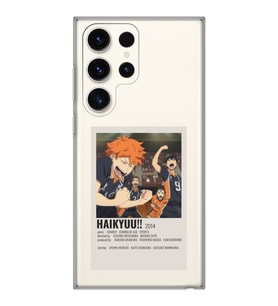 Samsung Galaxy S23 ULTRA Uyumlu Haikyuu!! Poster Tasarımlı Şeffaf Telefon Kılıfı