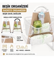 Chubby Baby Beşik Organizeri Askılı Çok Gözlü Bebek Bakım Düzenleyici