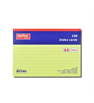 Deffter İndex Kartı A6 Sarı Çizgili 641260