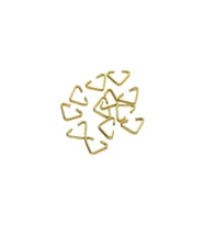Anahtarlık Montaj Halkası Üçgen Takı Bağlantı Halkası 14x11 MM (1000 Adet)  Gold
