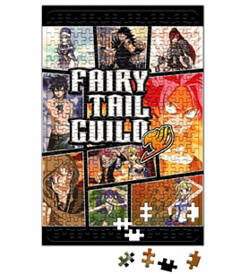 Fairy Tail Guild Anime GTA Style Puzzle 240 Parça Yapboz