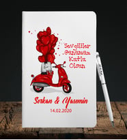 Sevgililer Gününe Özel Defter Kalem Seti 13