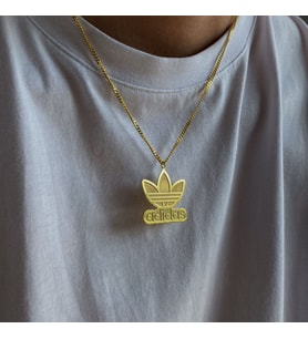 Kişiye Özel 925 Ayar Gümüş Adidas Kolye