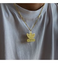Kişiye Özel 925 Ayar Gümüş Adidas Kolye