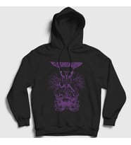 Presmono Unisex Siyah Baphomet Electric Wizard Kapüşonlu Sweatshirt 552948tt