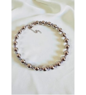 TAŞLI DÜZ TOP CHOKER KOLYE