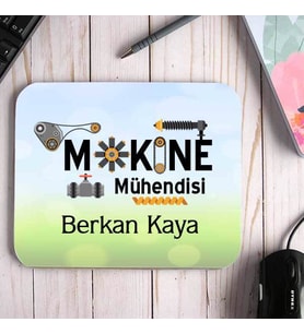 Makine Mühendisine Hediye İsimli Mouse Pad