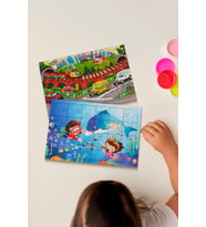Okul Öncesi Başlangıç Yapboz Taşıtlar Ve DalgıçAhşap Puzzle Set