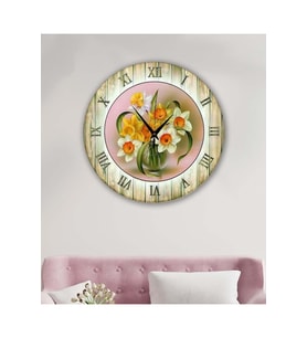 bilge Tasarım retro Duvar Saati 40 x 40 CM (Karışık)