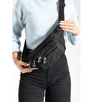 Unisex Bel Çantası Free Bag Klinkır Kumaş Hafif Yağmur Geçirmez Kumaş Çok Cepli