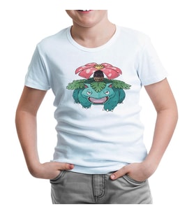 Pokemon - Venusaur Beyaz Çocuk Tshirt