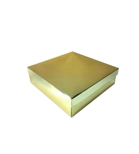 Komple Karton Kutu 15X15X3 CM (10 Adet)  Gold