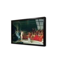 Areopagus Önce Phryne Çerçeveli Cam Tablo
