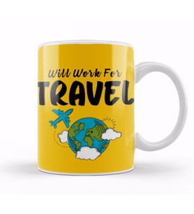 funny Travel gift design lover Trippin Wanderlust Journey Adventurer Vacation Kupa Bardak Porselen