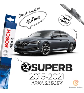Bosch Rear Arka Silecek Skoda Superb 2015-2021 ile uyumlu (Siyah)