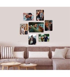 Kişiye Özel Resimli 7Parça Mdf Tablo Seti