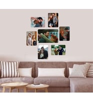 Kişiye Özel Resimli 7Parça Mdf Tablo Seti