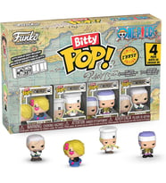 Funko Bitty Pop! Tek Parça - Sanji, Zeff, Kreig Ve Sürpriz Gizemli Mini Figür - 0,9 Inç (2,2 Cm) Kol (Krem)