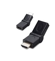 Hdmi Erkek Dişi Mafsallı Adaptör - Siyah HDX1257