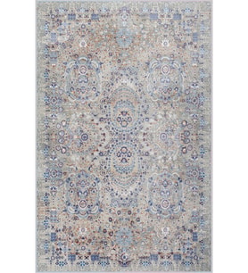 Eliana Home Baskılı, Yıkanabilir Kaymaz Taban Salon Halısı LNA0281-SD1124 100x150 cm (Gri)