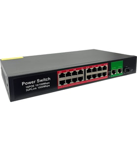 ROSE-1630G 16+3 Port 10/100/1000 Poe Switch (Siyah)