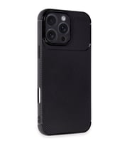 Apple iPhone 16 Pro Uyumlu Auto Focus Siyah Karbon Kapak Kılıf 